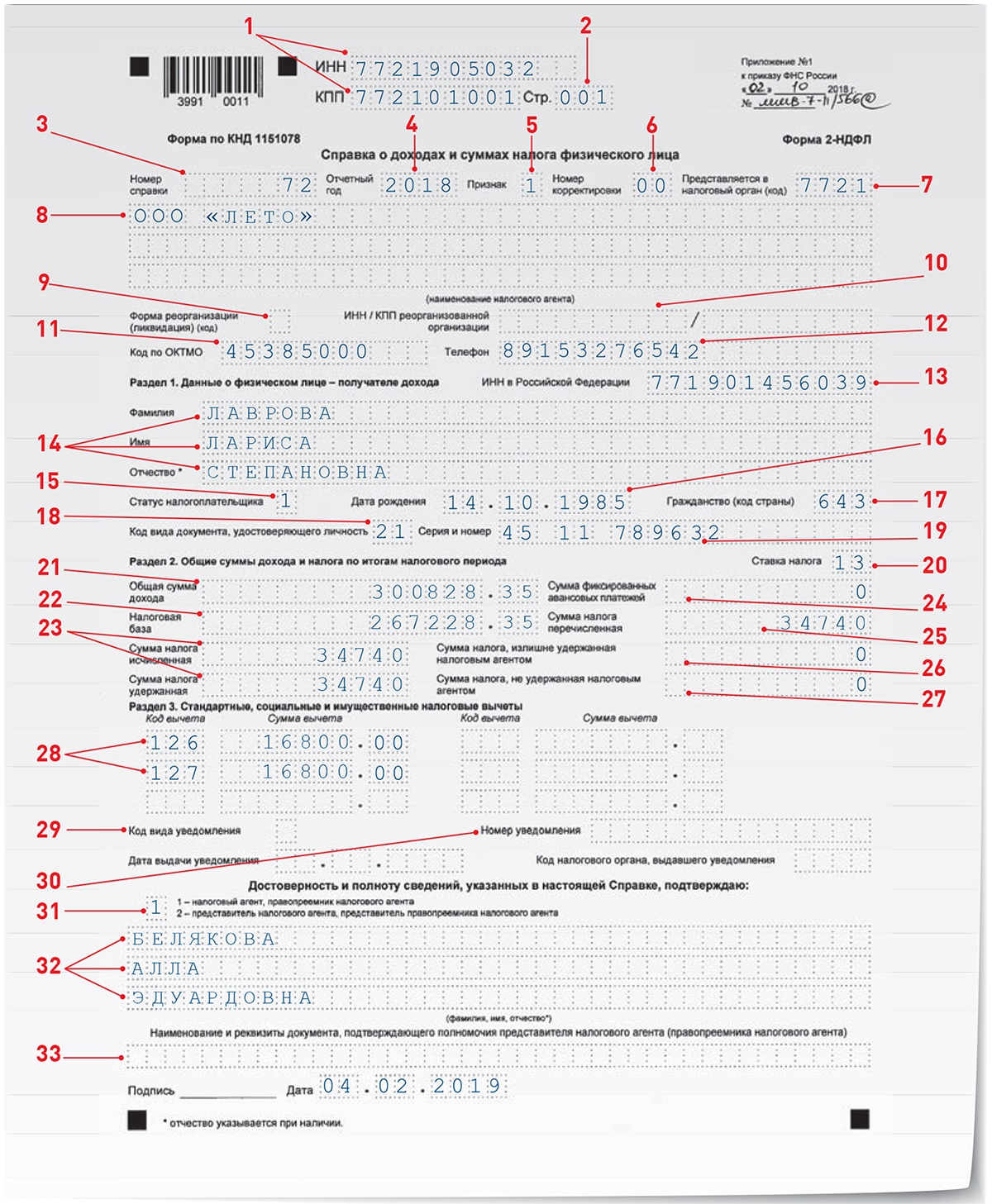 Где можно запутаться в новой 2-НДФЛ для налоговой – Зарплата № 2, Февраль  2019