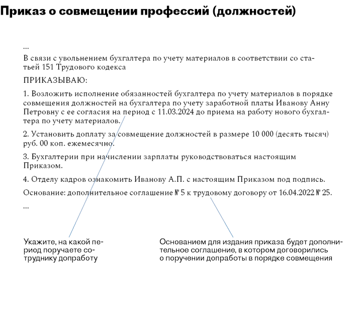 Оформление совмещения должностей: сколько за это платить