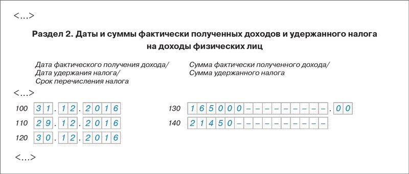 Дата удержания НДФЛ в 6-НДФЛ