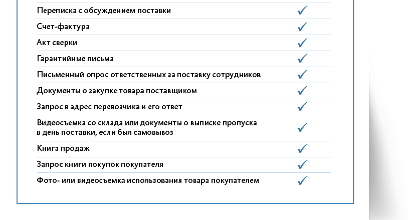 Доказательства поставки товара при неподписании покупателем накладной