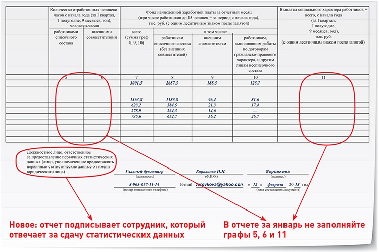 Отчет по форме № П-4 сдайте на новом бланке – Зарплата № 2, Февраль 2018