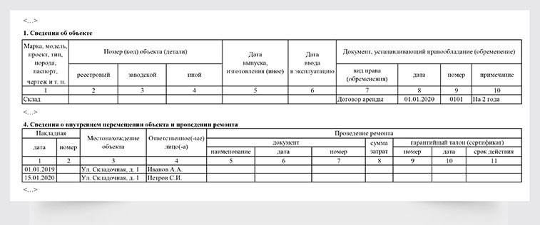 Инвентарный ярлык образец