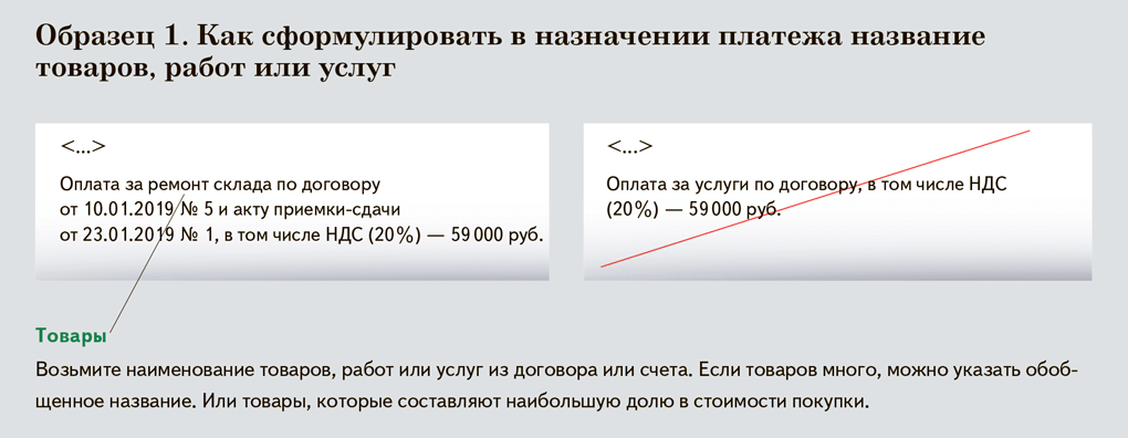 Как называется платеж