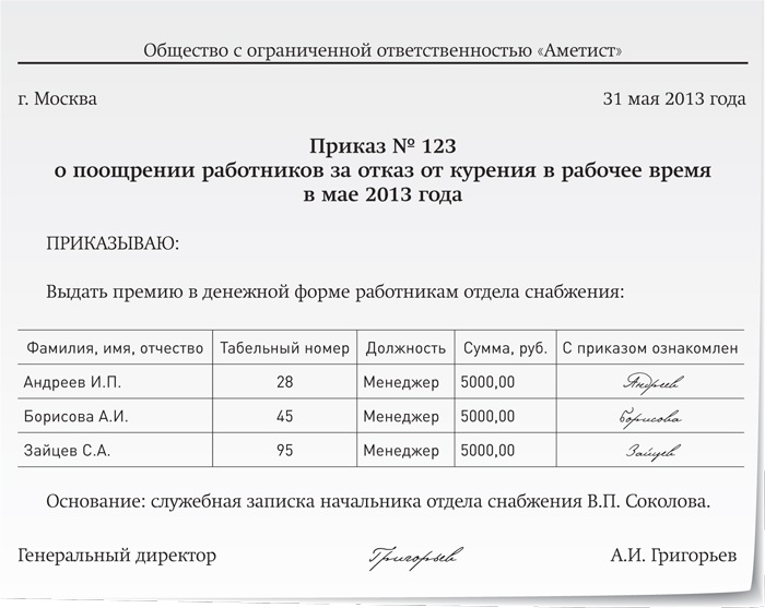 Премия удержания. Служебная записка об удержании из заработной. Приказ об удержании премии образец. Приказ о поощрении некурящих работников. Приказ на удержание премии сотрудникам.