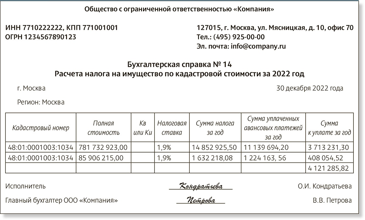 Шесть случаев в конце года, когда без бухгалтерской справки не обойтись.  Плюс образцы – Российский налоговый курьер № 23, Декабрь 2022