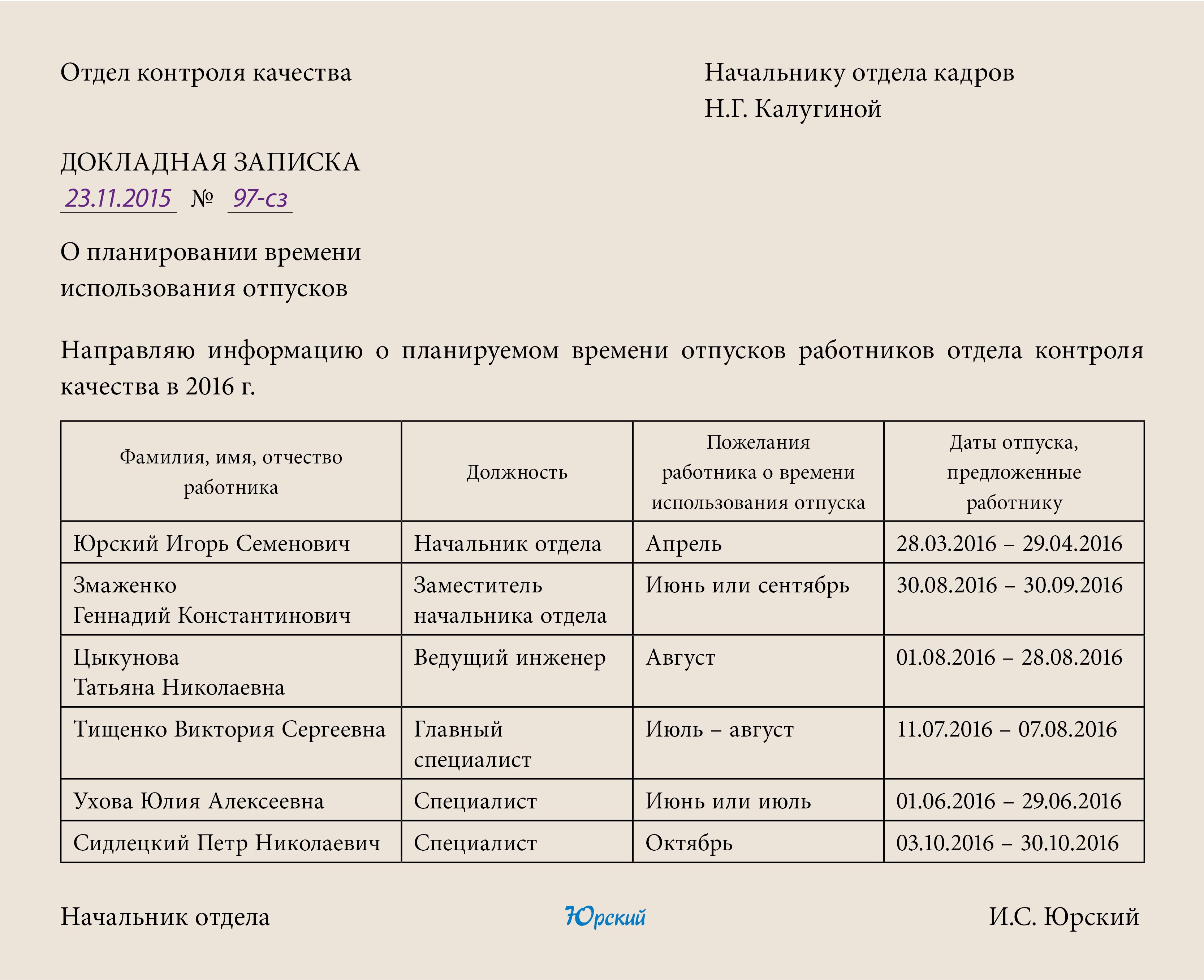 Служебная записка на списание мебели образец в бюджетных учреждениях