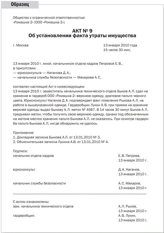 Письмо об ущербе в полицию образец от юридического лица