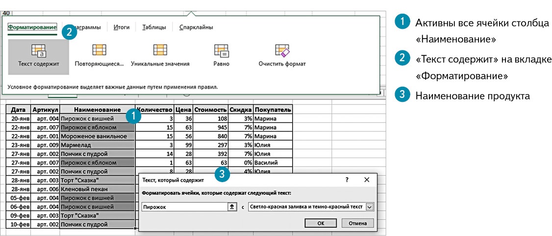 Редактирование форматирование копирование данных в ms excel