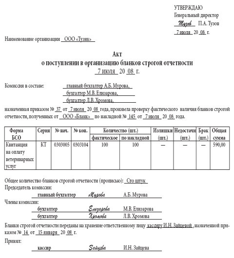 Приказ о списании бланков строгой отчетности в школе образец