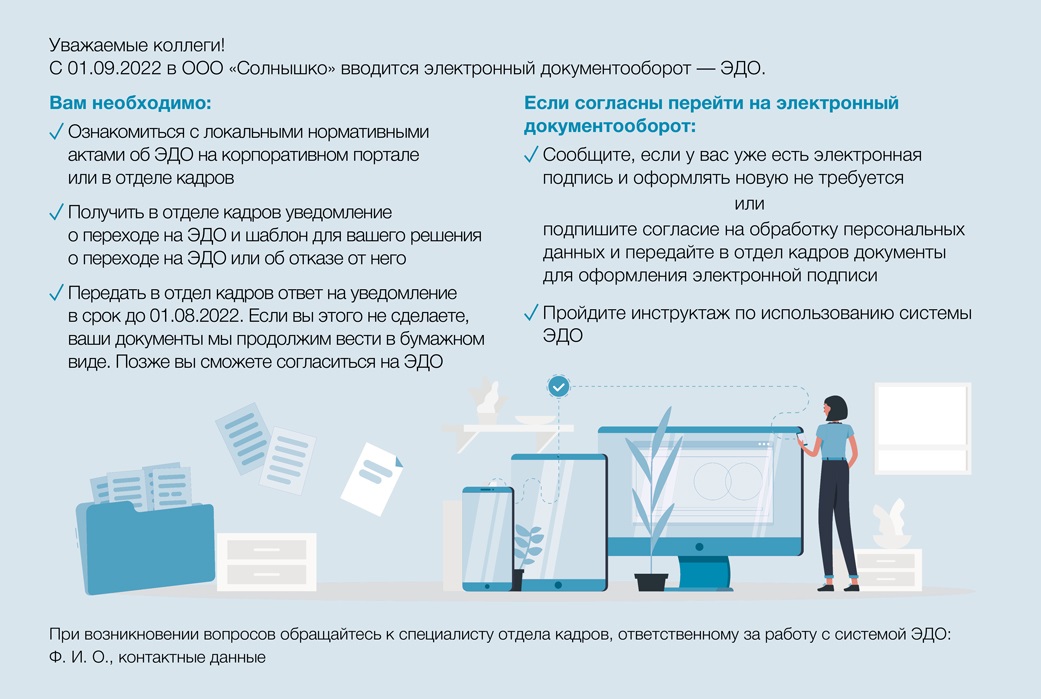 Организация электронного документооборота презентация