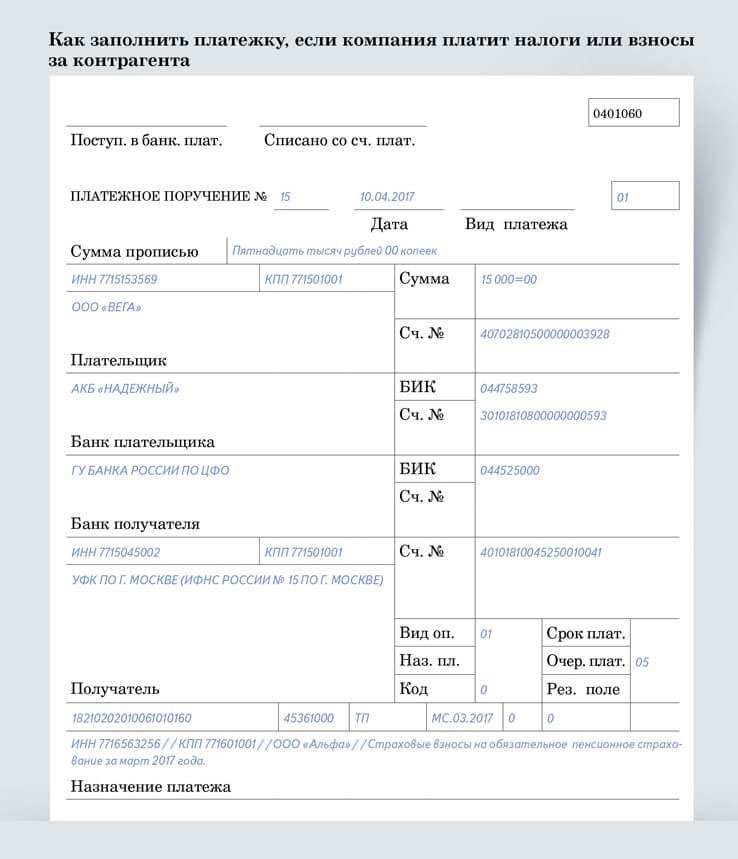 Образец пп на налог на прибыль