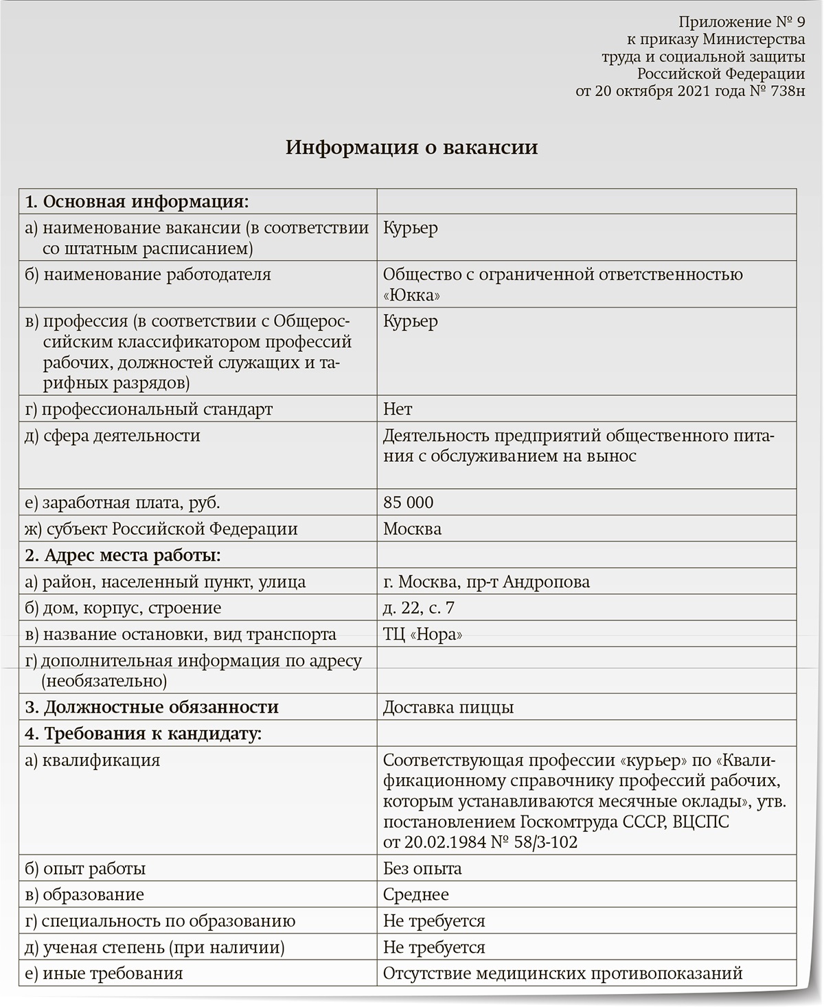 Отчет о вакансиях для службы занятости. Новый срок подачи – Зарплата № 3,  Март 2024