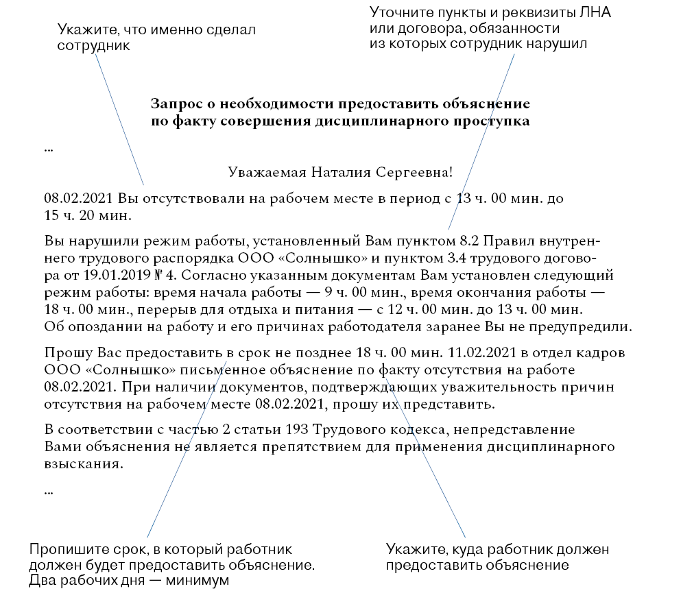 Беременные, потеряшки и те, кто на больничном: как затребовать  объяснительную, чтобы не нарушить закон – Кадровое дело № 2, Февраль 2021