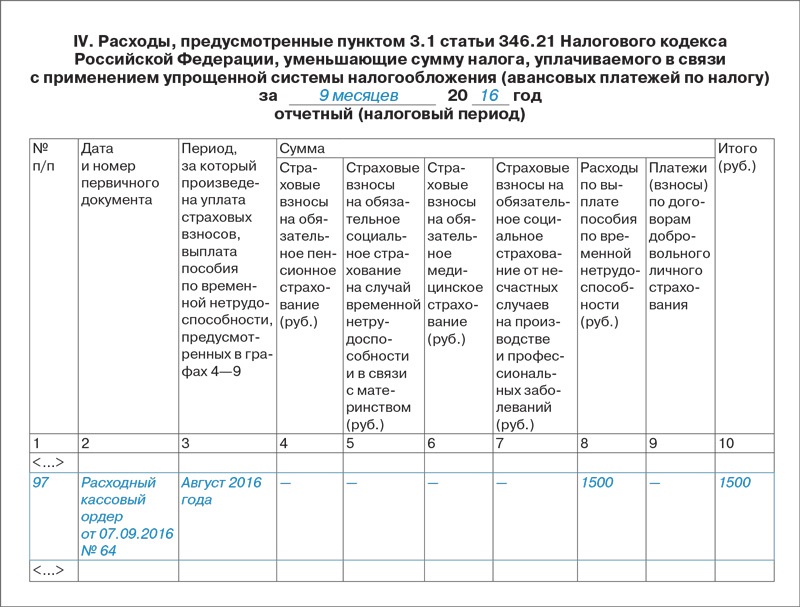 Учет поступлений налогов