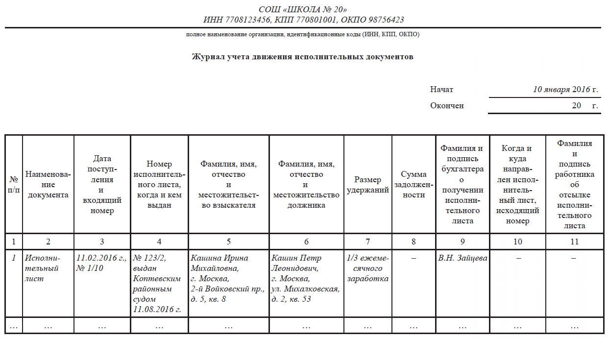 Документ проект документ план документ учет Исполнительные листы на удержание алиментов в учете и отчетности - Учет в образо