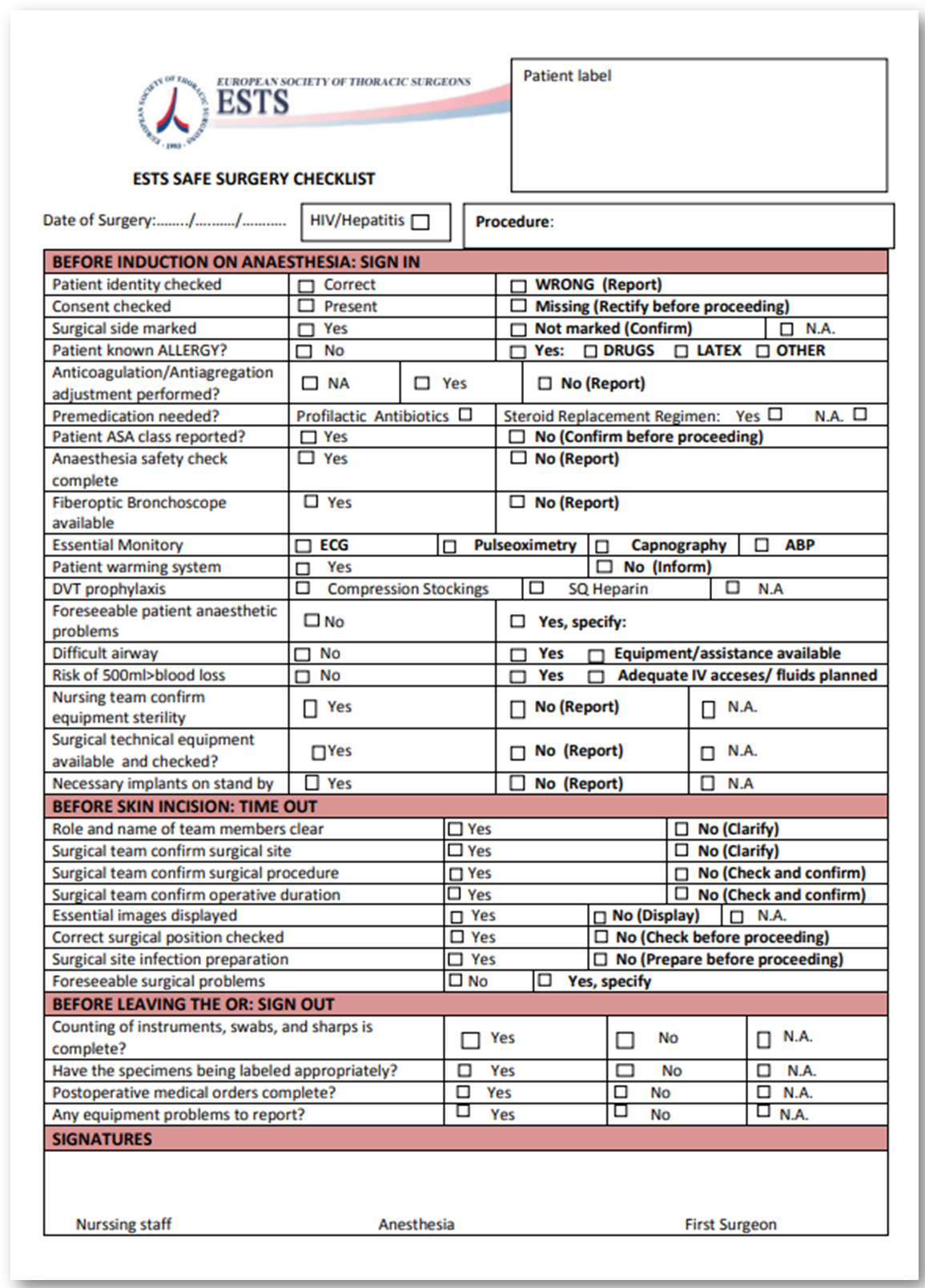 Самарский хирургический чек-лист превзошел ВОЗовский. Образец, чтобы ...
