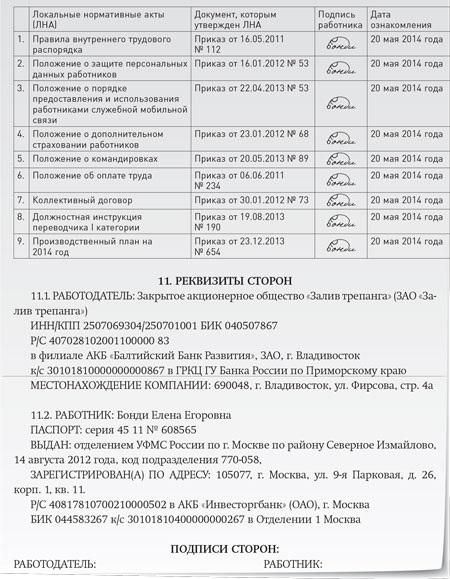 Образец трудового договора с районным коэффициентом и северной надбавкой