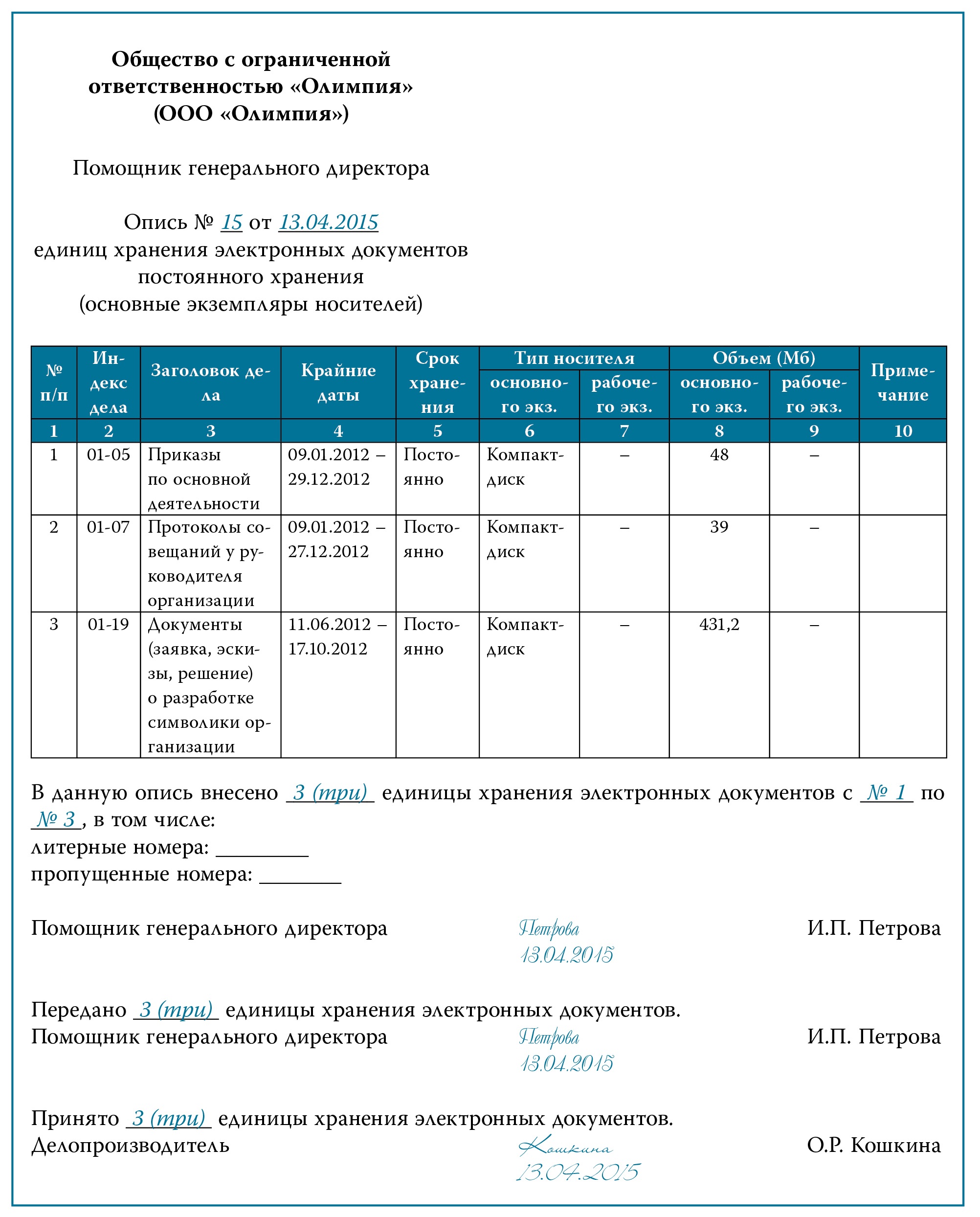 Опись дел архивного фонда. Форма описи электронных документов постоянного срока хранения. Реестр описей архива пример. Электронный реестр документов. Реестр передачи документов в архив.