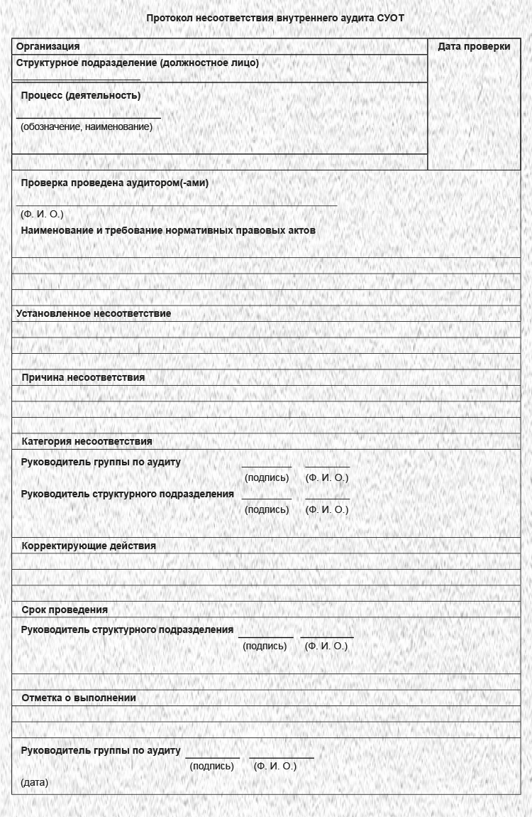 Внутренний аудит СУОТ: инструкция, чтобы организовать, и готовый ...