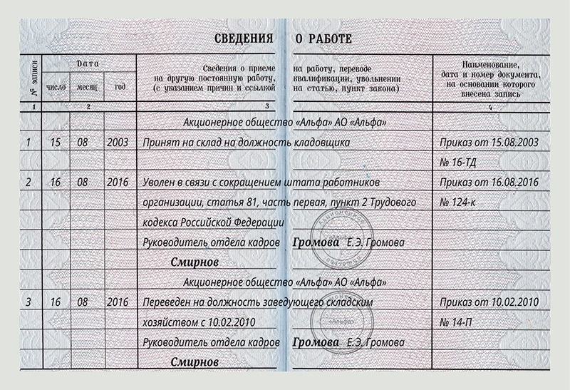 Карта водителя при увольнении