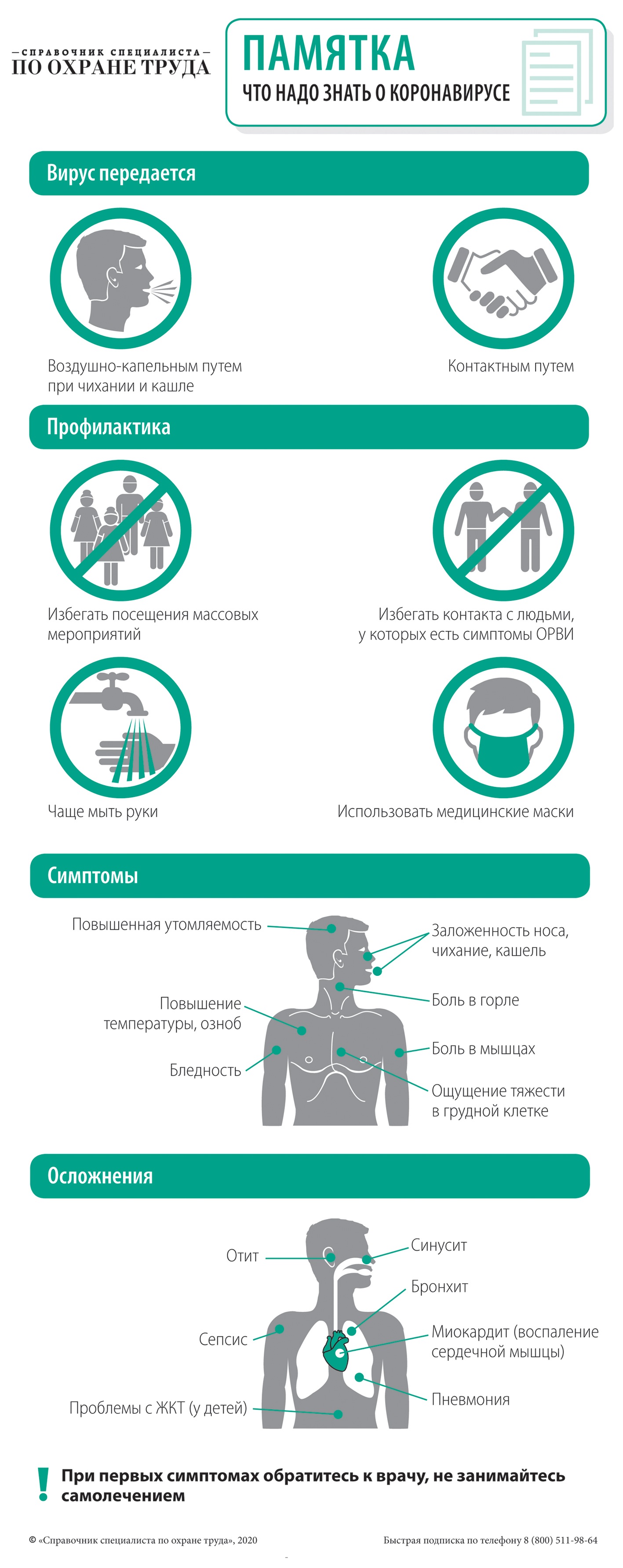 Что рассказать работникам о новом коронавирусе – Справочник специалиста по  охране труда № 4, Апрель 2020