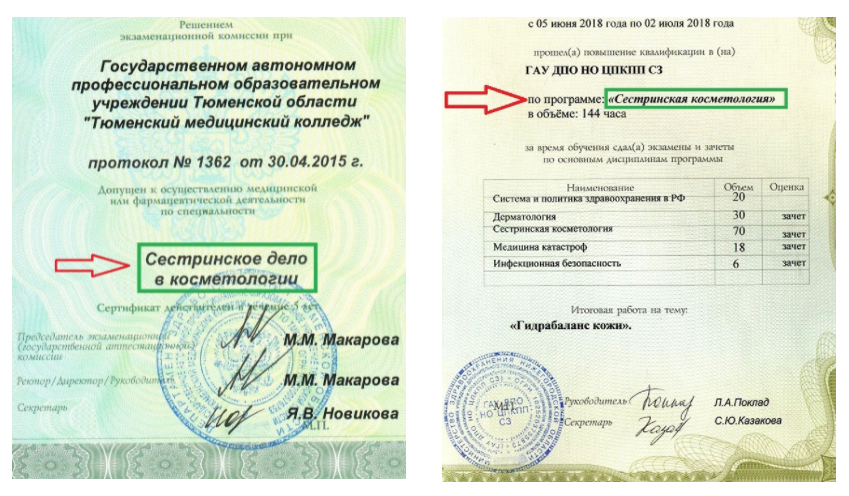 Номер сертификата россии. Сертификат Сестринское дело.