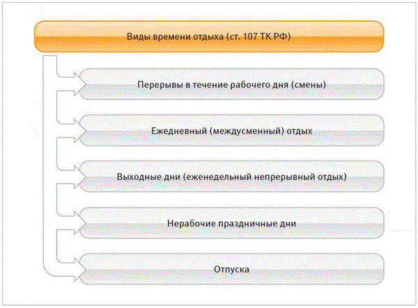 Виды перерывов в работе – Кадровое дело № 5, Май2013