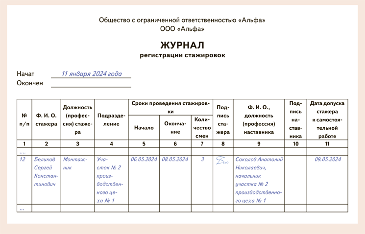 Как документально оформить стажировку на рабочем месте – Справочник ...