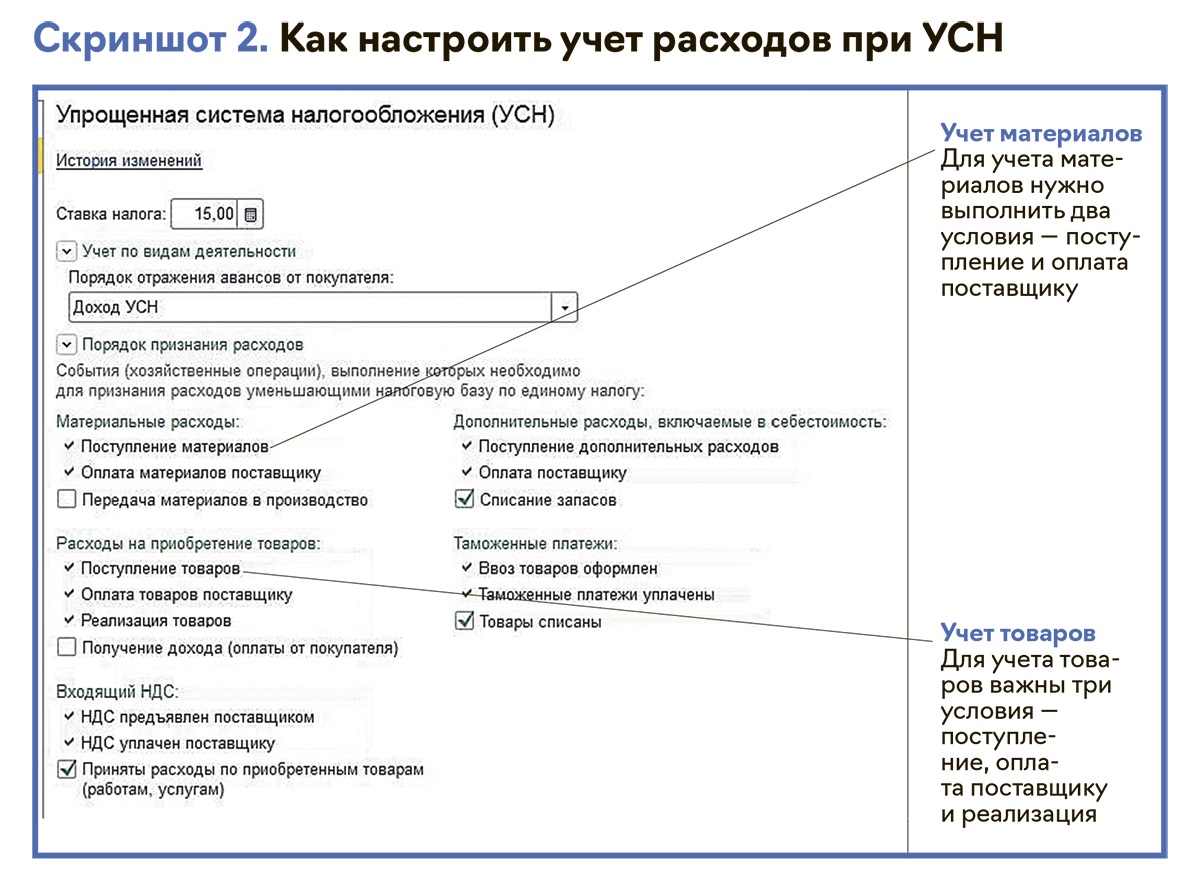 Ошибка включения в КУДиР расходов на оплату труда, налогов и взносов в 1С