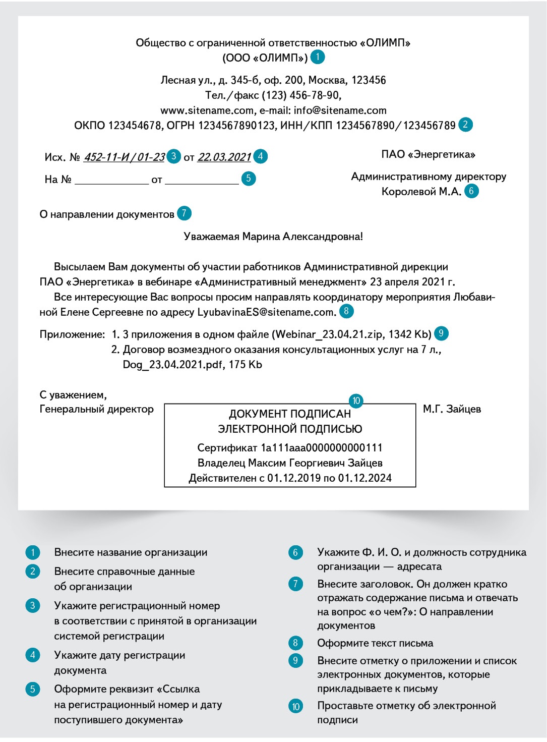 Какие ограничения накладываются на присоединяемые к электронному письму файлы