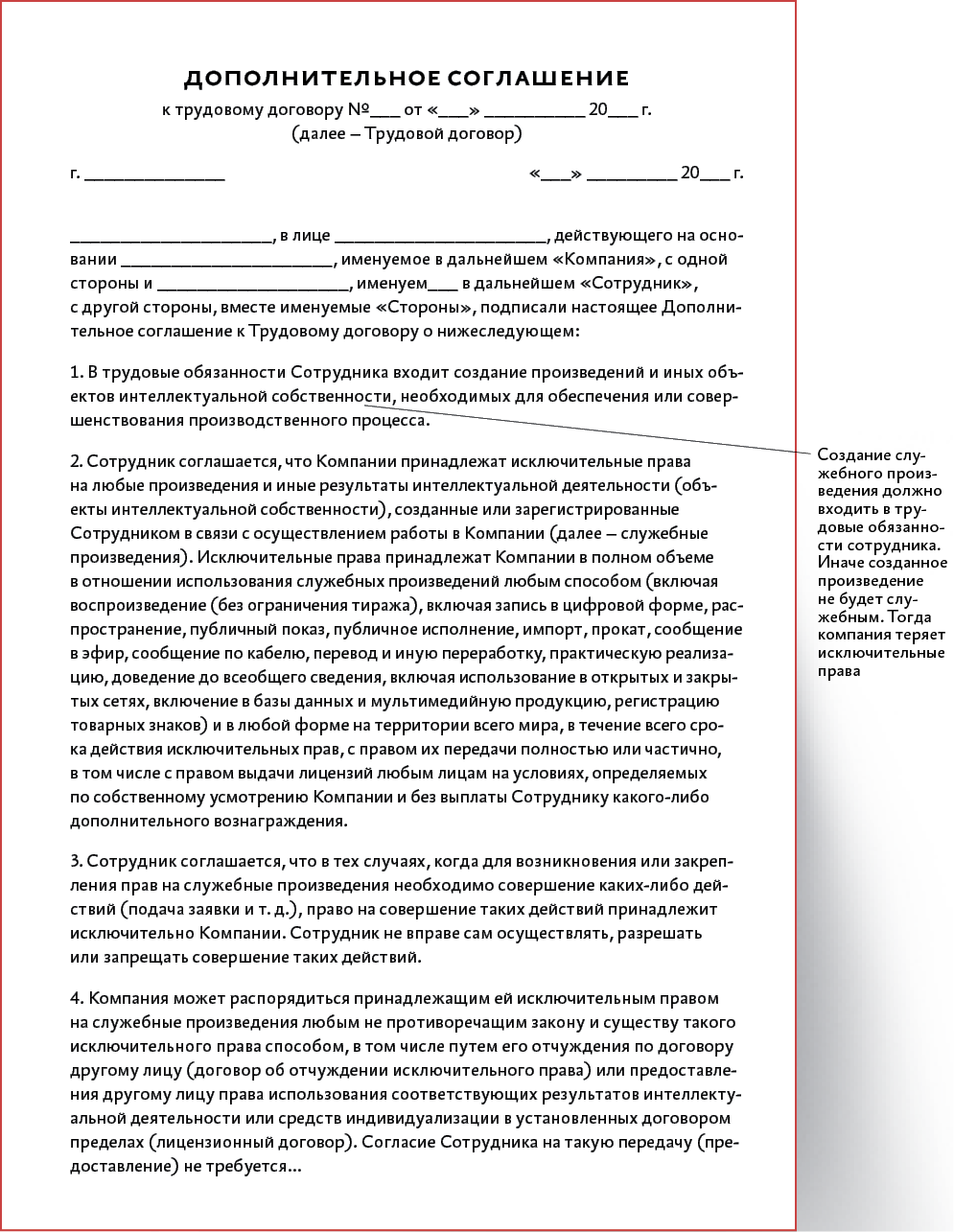 Договор на передачу авторских прав образец