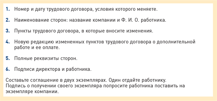 Условия труда на рабочем месте в трудовом договоре как прописать образец