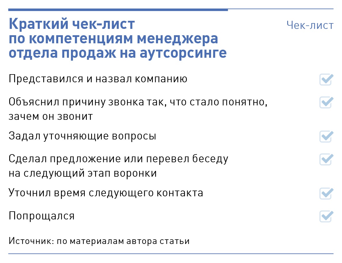 Отдел продаж на аутсорсинге