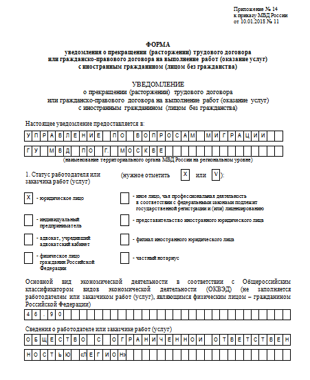 Бланк уведомления о прекращении трудового договора. Образец трудового договора 2021 иностранным гражданином уведомление. Образец трудового договора 2023 иностранным гражданином уведомление. Уведомление о расторжении трудового договора с иностранным. Edtljvktybt j ghtrhfotybb nheljdjuj ljujdjhf c byjcnhfyysv UHF;lfybyjv.